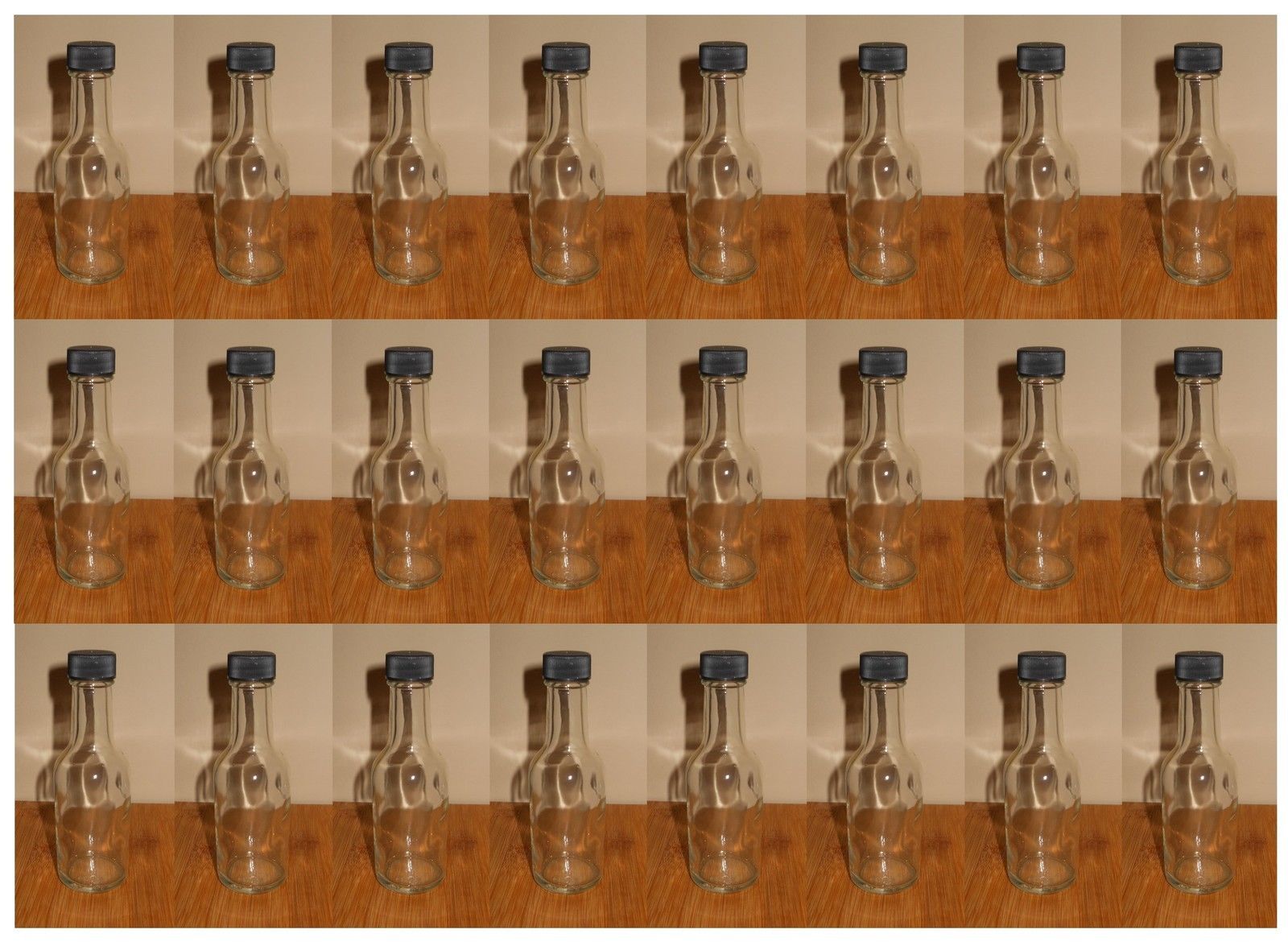SHOOTERS!! MINI BAR LIQUOR BOTTLES CASE OF 24 MINIATURE WHISKEY SAMPLE BOTTLE w/CAPS - Image 3