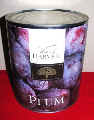 WINE KIT PLUM WINE CANNED FRUIT BASE 96oz #10 CAN VINTNERS HARVEST 3-5 GAL
