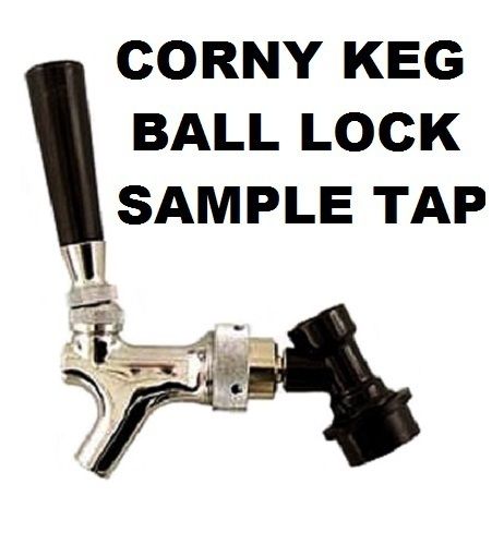 BEER TAP SAMPLING FAUCET w/ BALL LOCK QUICK DISCONNECT for CORNELIUS CORNY KEG - Image 2