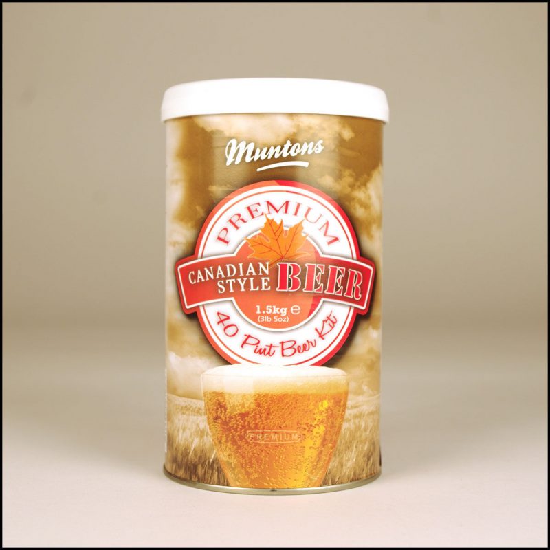 BEER KIT CANADIAN BLONDE MUNTONS CANNED MALT EXTRACT 5 GAL BREWING