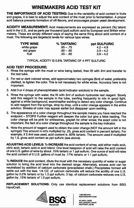 ACID TEST KIT FOR WINE MAKING FISH FARMING HOME BREWING OR MOST OTHER LIQUIDS - Image 7