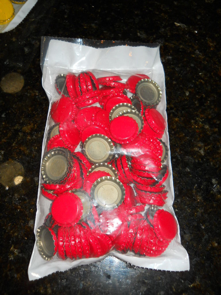 CROWN CAPS 144 NEW RED BOTTLE CAPS STANDARD 26.5 SIZE FOR SODA AND BEER BOTTLES Hobby Homebrew