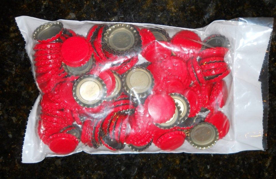 CROWN CAPS 144 NEW RED BOTTLE CAPS STANDARD 26.5 SIZE FOR SODA AND BEER BOTTLES Hobby Homebrew