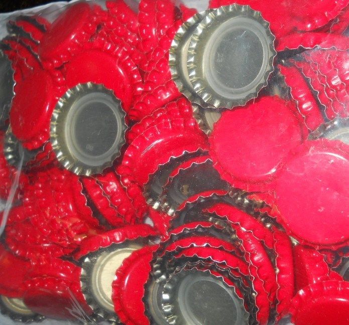 CROWN CAPS 144 NEW RED BOTTLE CAPS STANDARD 26.5 SIZE FOR SODA AND BEER BOTTLES - Image 5
