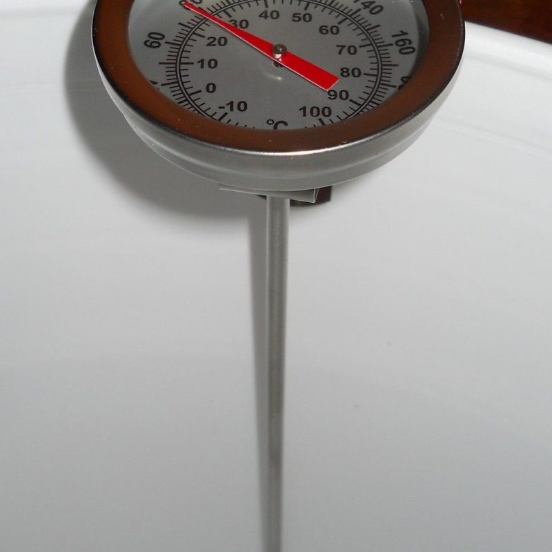 BREW KETTLE THERMOMETER SIDE CLIP STAINLESS STEEL HOMEBREW BEER