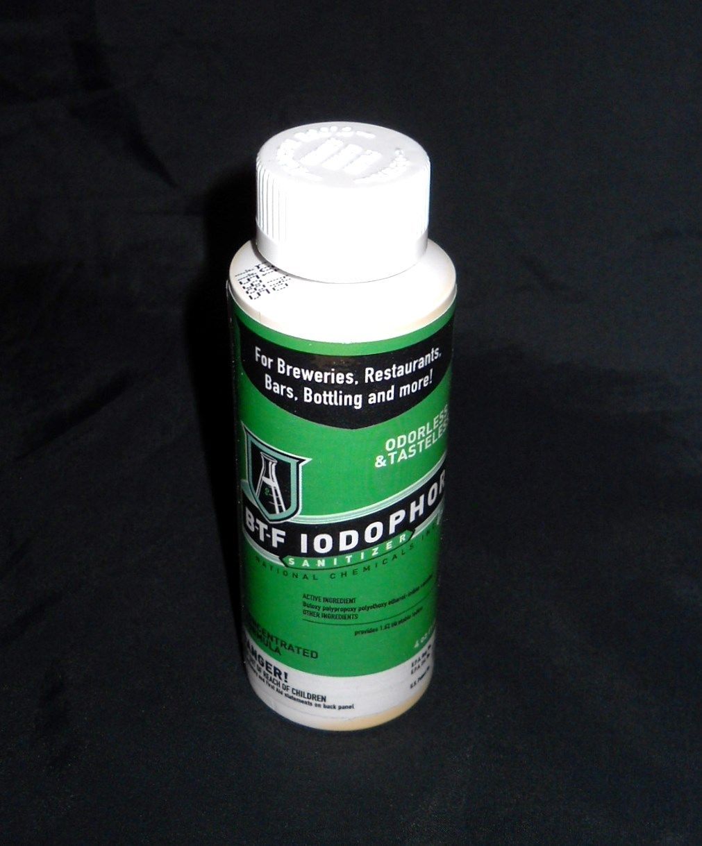 IODOPHOR BTF SANITIZER 4 oz Iodine Sterilizer B-T-F For Sanitizing Beer and Wine Making Equipment - Image 6