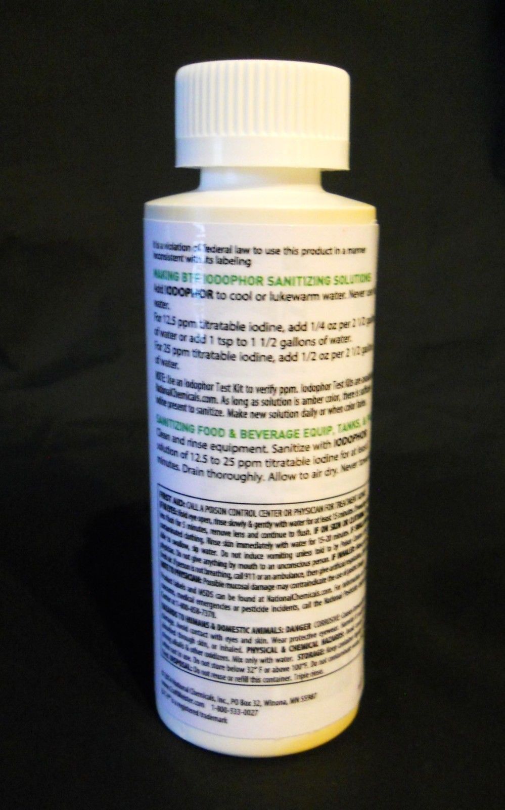 IODOPHOR BTF SANITIZER 4 oz Iodine Sterilizer B-T-F For Sanitizing Beer and Wine Making Equipment - Image 7