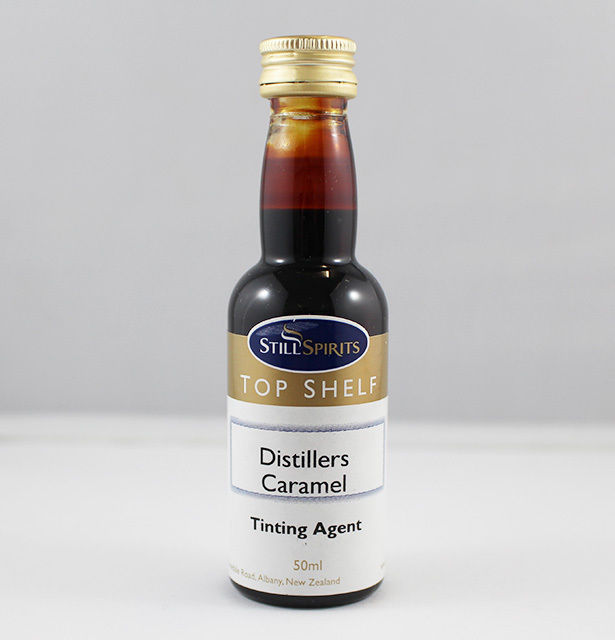 DISTILLERS CARAMEL FOR COLOR TINTING SCOTCH WHISKEY STILL SPIRITS TOP SHELF 50ml