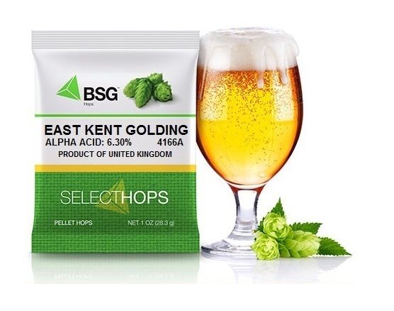 EKG EAST KENT GOLDING HOPS 1oz HOP PELLETS FACTORY PACKED IN NITROGEN FOIL FOR HOME BREWING - Image 2