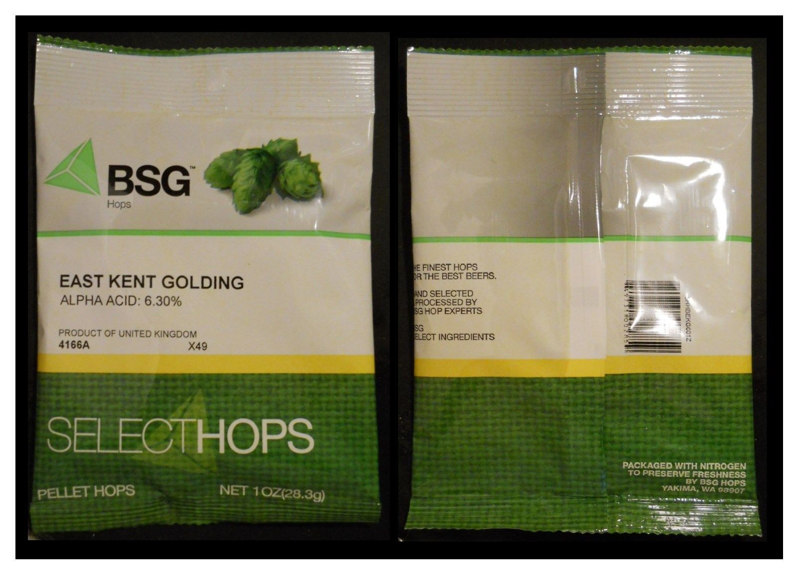 EKG EAST KENT GOLDING HOPS 1oz HOP PELLETS FACTORY PACKED IN NITROGEN FOIL FOR HOME BREWING - Image 6