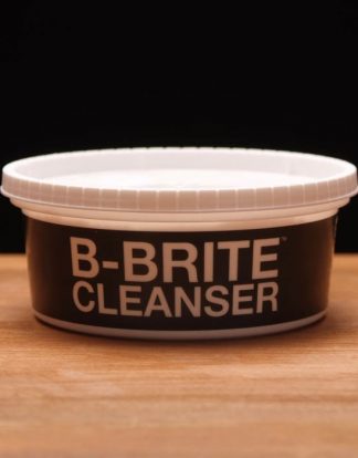B-BRITE OXYGEN BASE CLEANSER 8OZ TUB FOR HEAVY GRUNGE and Label Removal on Wine Beer Household Equipment