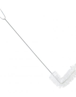 CARBOY BRUSH Stainless Steel Shaft with Soft White Bristles for Glass Carboy