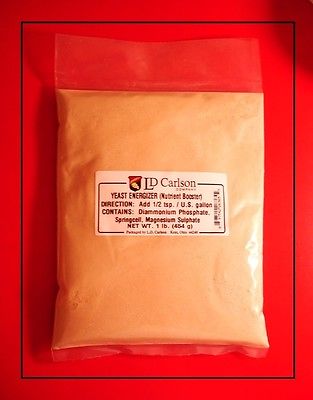 YEAST ENERGIZER 1 LB LDC NUTRIENT BOOSTER POWDER HOMEBREW BEER WINE MOONSHINE