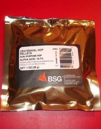 HOPS HOP PELLETS CENTENNIAL 1oz NITROGEN FOIL FACTORY PACK HOME BREWING BEER KIT