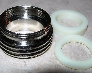 FAUCET ADAPTER LOW PROFILE CHROME KITCHEN SINK TO HOSE THREAD ADAPTOR SINK TOYS