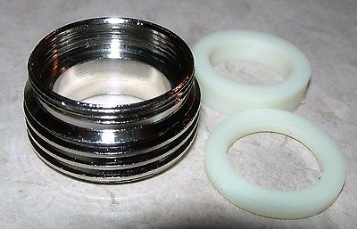 FAUCET ADAPTER LOW PROFILE CHROME KITCHEN SINK TO HOSE THREAD ADAPTOR SINK TOYS