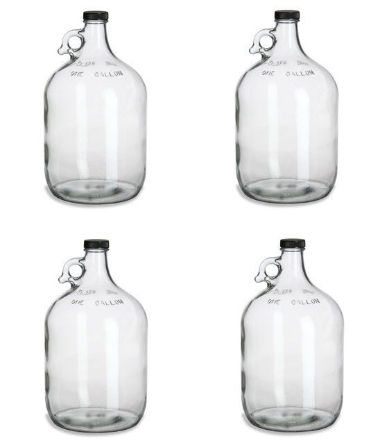 4 GLASS 1 GALLON JUGS + AIRLOCKS FOR HOMEBREWING BEER WINE MAKING KITS MOONSHINE - Image 4