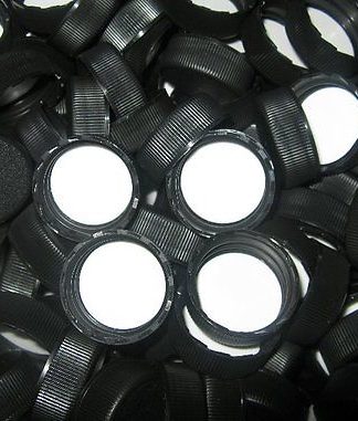 SCREW CAPS 100 28/400 PLASTIC SCREW TOP FOR WINE BOTTLES / BOSTON ROUNDS 28mm CT