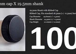 TASTING CORKS 100 BLACK&TAN SYNTHETIC BAR TOP T-TOP FOR WINE SPIRITS OIL VINEGAR