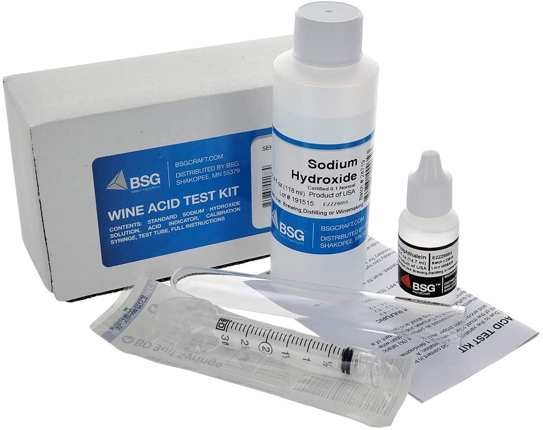 ACID TEST KIT FOR WINE MAKING FISH FARMING HOME BREWING OR MOST OTHER LIQUIDS