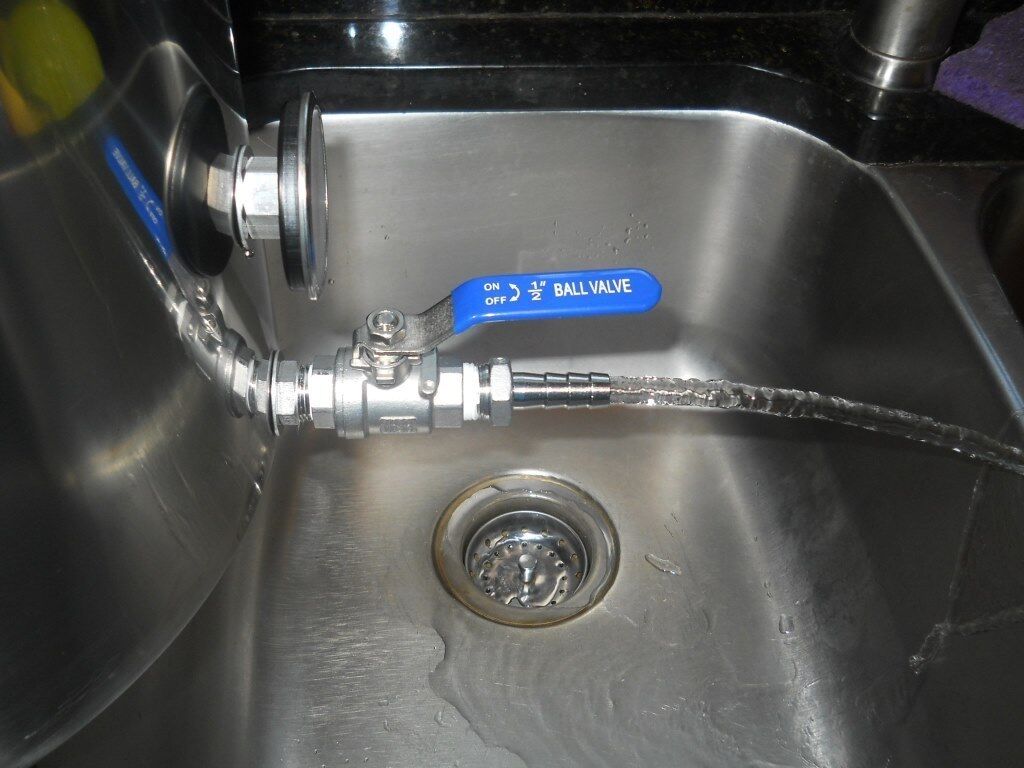 BALL VALVE KIT 6 PIECE STAINLESS STEEL 1/2" SPIGOT w/ BARB & BULKHEAD FOR BREW KETTLE - Image 6