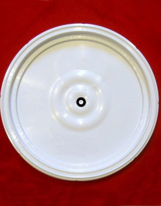 BUCKET LID With AIRTIGHT SEAL Drilled and Grommeted - Fits MOST Plastic 3-5-6-6.5 Gallon Plastic Bucket Pails