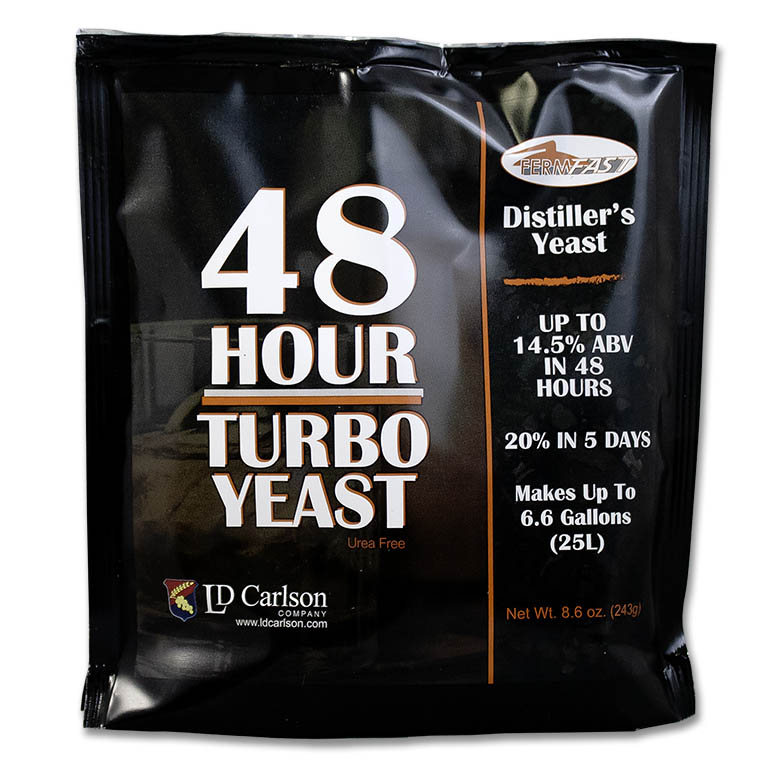 6PK FERMFAST 48 HOUR TURBO YEAST Six Packs makes 14%-20% Alcohol One of the Best - Image 2