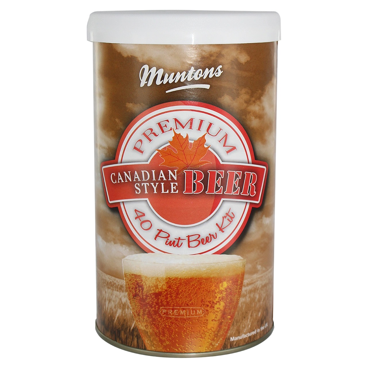 MUNTONS Premium Range CANADIAN STYLE ALE 6 Gallon Tinned Extract Beer Brewing Ingredient Kit