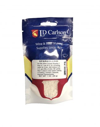 SPARKOLLOID™ 1 oz HOT MIX FINING POWDER CLEARS FINE WINE and Charcoal from Moonshine