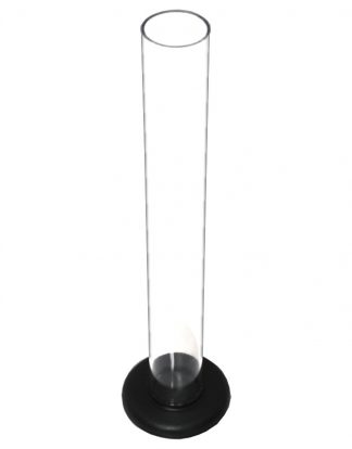 Black Base TEST JAR 10" BEAKER PLASTIC TRIAL JAR For use with hydrometer to test fermenting beer or wine