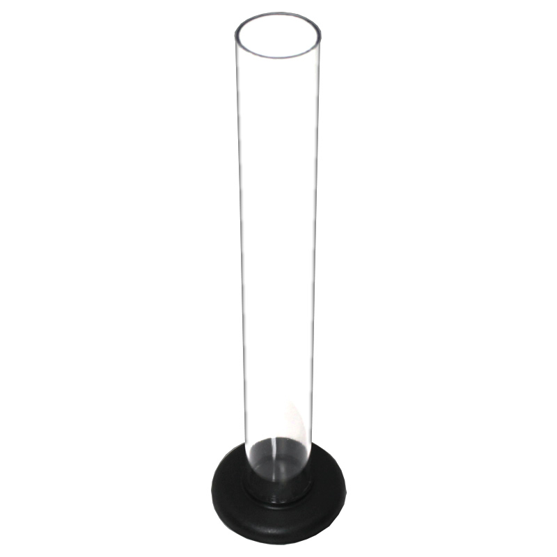 Black Base TEST JAR 10" BEAKER PLASTIC TRIAL JAR For use with hydrometer to test fermenting beer or wine