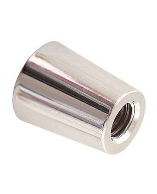 EURO STYLE Through Thread BEER TAP FERRULE SILVER /// SAME SIZE /// 3/8" TOP and BOTTOM ^v Oddball C417 Beer Faucet Pull