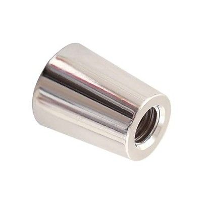 EURO STYLE Through Thread BEER TAP FERRULE SILVER /// SAME SIZE /// 3/8" TOP and BOTTOM ^v Oddball C417 Beer Faucet Pull