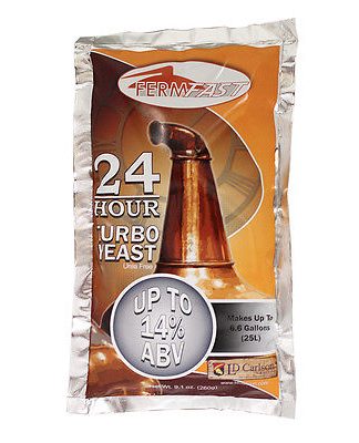 FERMFAST 24 HOUR SUPER TURBO YEAST 14% ALCOHOL FASTVODKA WHISKEY STILL THE BEST