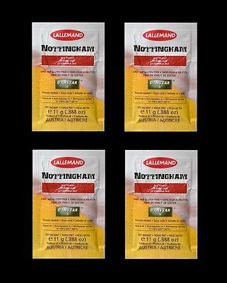 4 PACK NOTTINGHAM ALE from Danstar Lallemand for Brewing Beer at Home