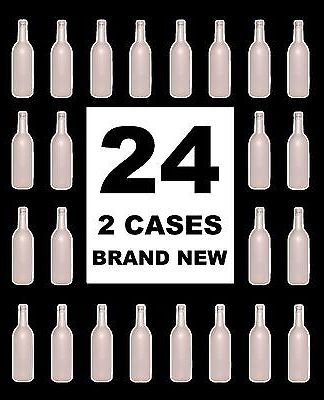 WINE BOTTLES 24 WHITE FROST BORDEAUX Brand New 2 Full Cases 750ml FROZEN FROSTED