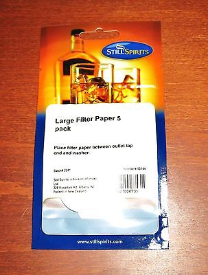LARGE 30mm Z FILTER PAPER 5PK For Still Spirits Filter Pro or Early Model Z Universal Carbon