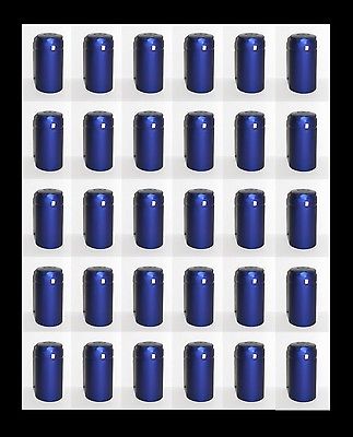 SHRINK CAPSULES 33 COBALT BLUE WINERY QUALITY PVC WINEMAKING WINE BOTTLE CAPS