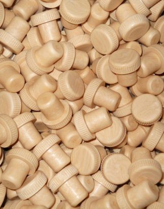 TASTING CORKS 25 ALL TAN SYNTHETIC BAR TOP T TOP FOR WINE SPIRITS OIL VINEGAR