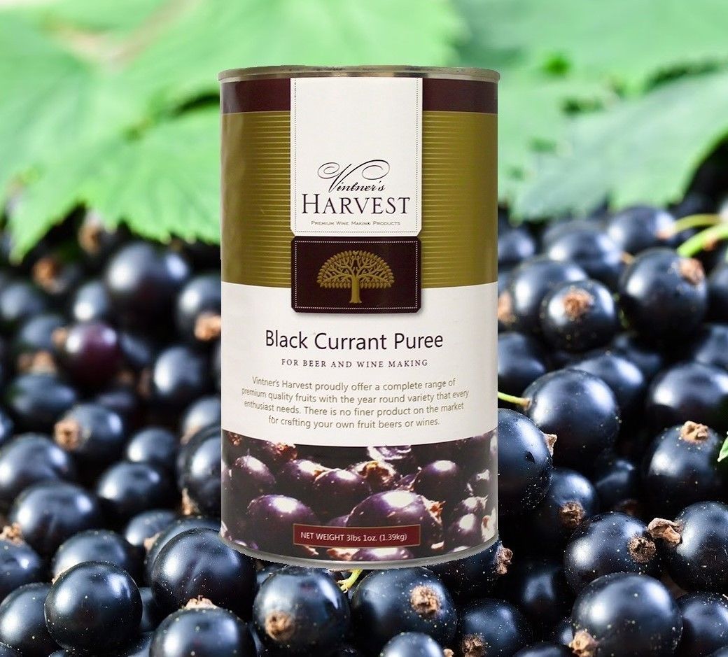 BLACK CURRANT FRUIT PUREE VINTNERS HARVEST WINE BEER MEAD MOCKTAIL BASE