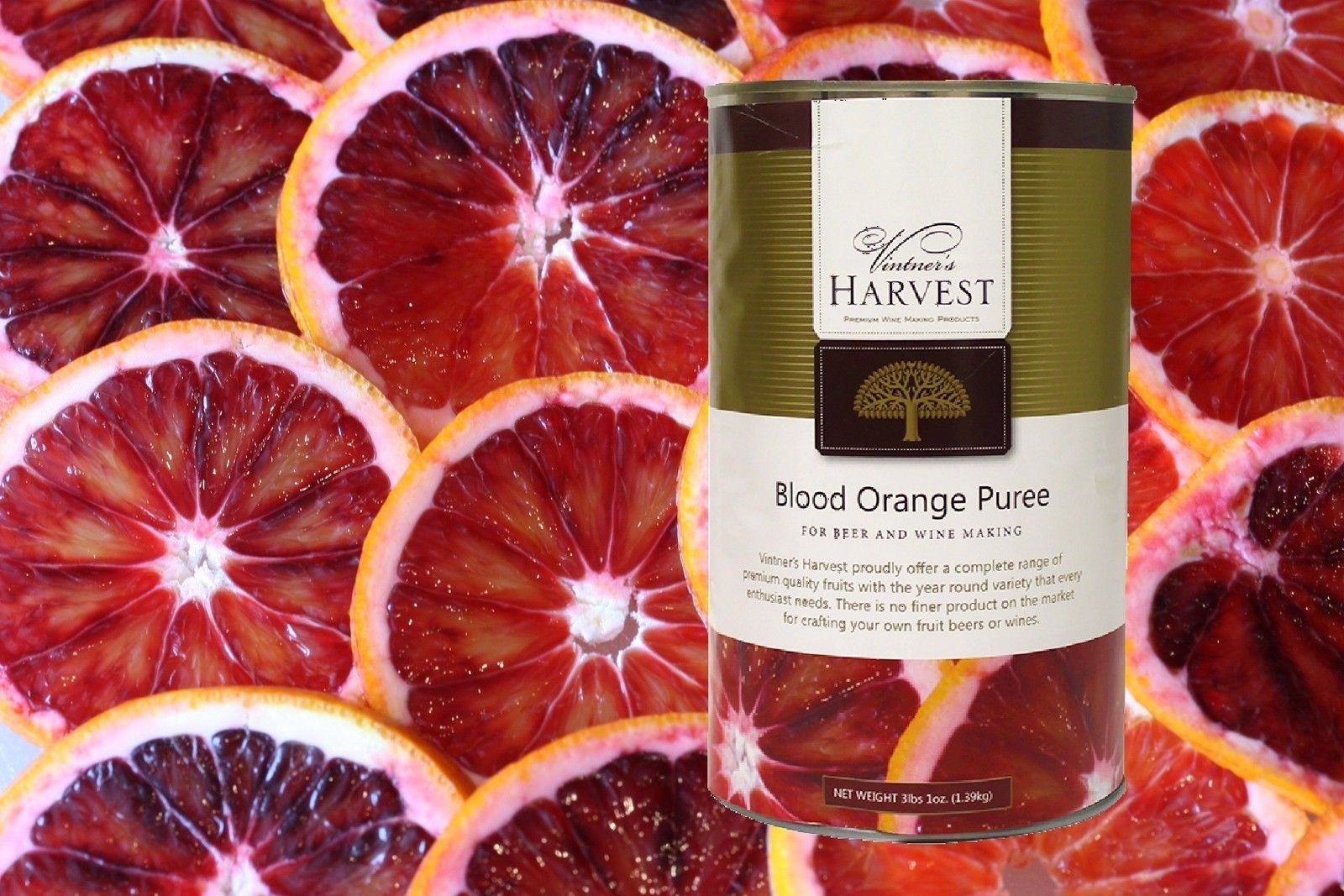 BLOOD ORANGE FRUIT PUREE VINTNERS HARVEST WINE BEER MEAD MOCKTAIL BASE
