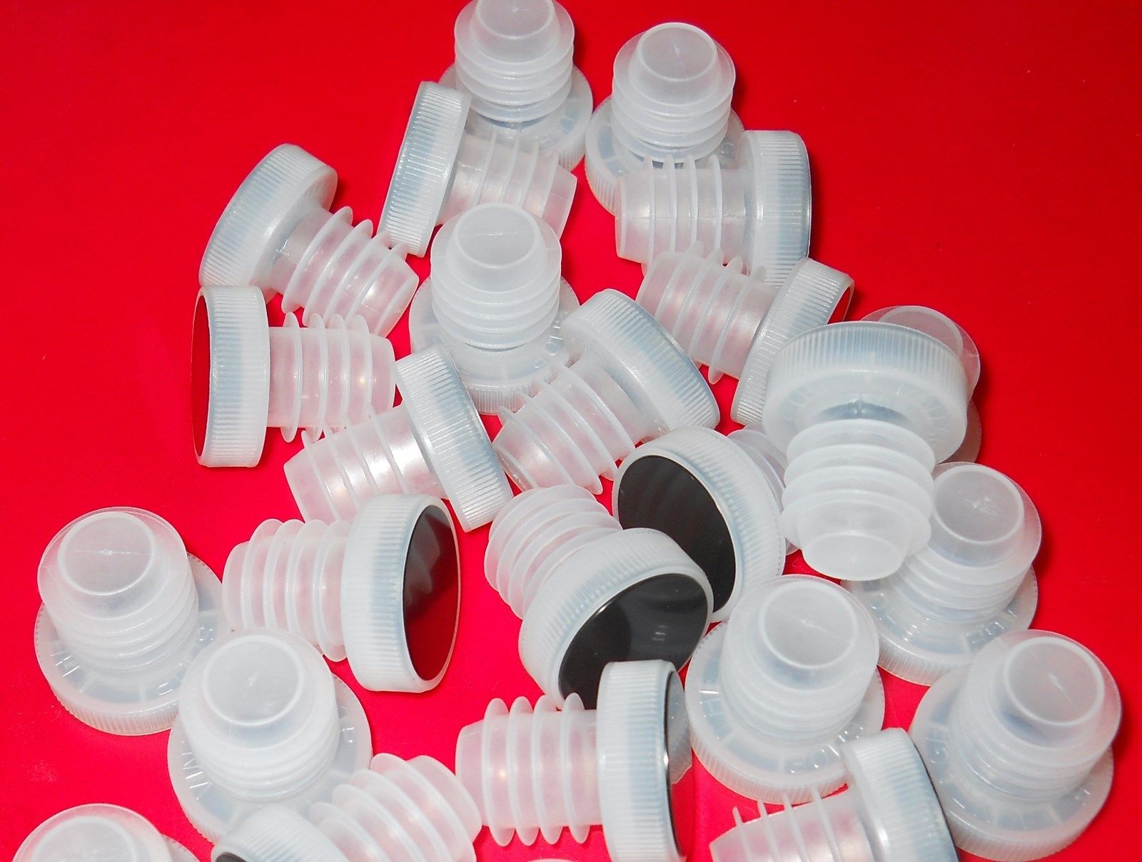 TASTING CORKS 25 ALL PLASTIC BAR T-TOP MUSHROOMS for WINE BOTTLES SYNTHETIC #9 - Image 2