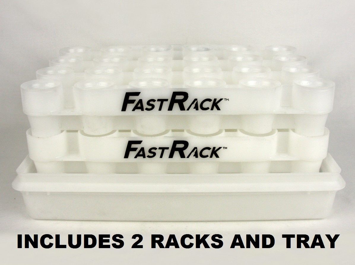 FASTRACK KIT BEER BOTTLE DRYING RACK WITH 2 FAST RACK & DRIP TRAY (NO
