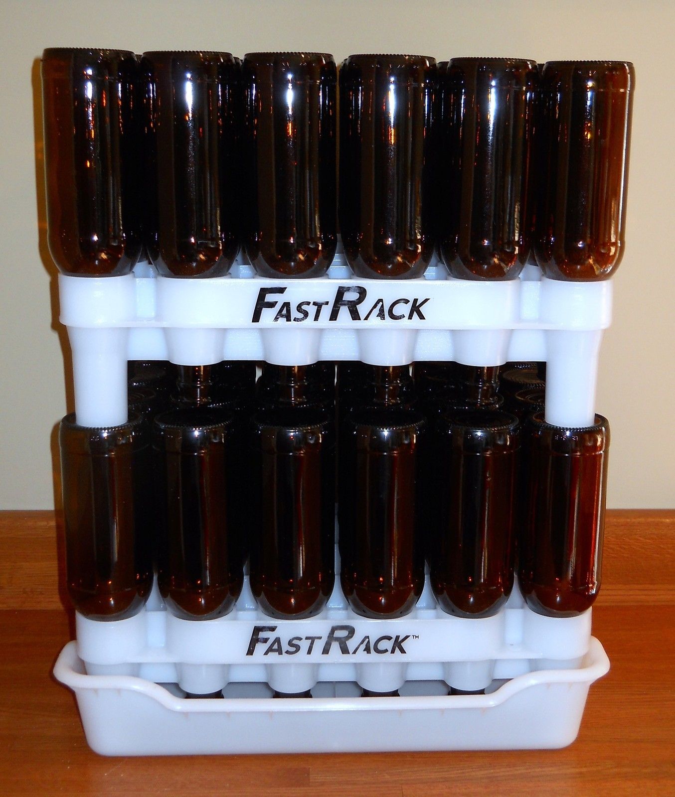 FASTRACK KIT BEER BOTTLE DRYING RACK WITH 2 FAST RACK & DRIP TRAY (NO