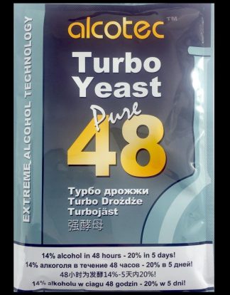 ALCOTEC TURBO YEAST FAST 48 HOUR TURBO YEAST 20% FOR WHISKEY STILL FREE SHIPPING