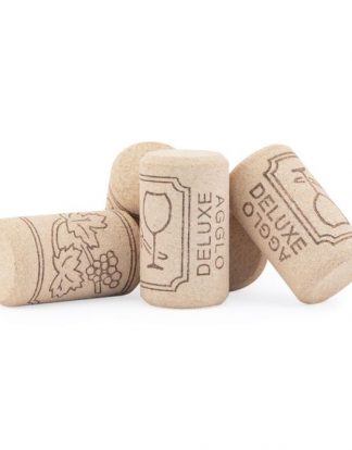 WINE CORKS 25 #8 New First Quality Colmated Agglo Technical Corks #8x1.5 for Wine Bottles