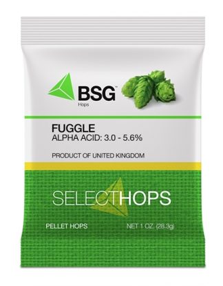 HOPS HOP PELLETS FUGGLE OLD WORLD AROMA 1oz NITRO FOIL FACTORY PACK BEER BREWING