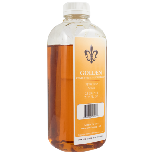 2.5LB Premium Liquid GOLDEN CANDI SYRUP 28oz Bottle Belgian-Style