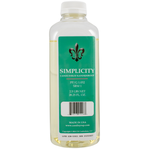 DISCONTINUED 2.5LB Premium Candi Syrup SIMPLICITY FINE BLONDE "Kandij Siroop" Decadent Brewers Candy Sugar for Authentic Ale Tripel Saison - Image 3