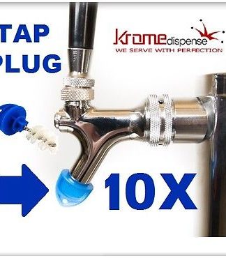 BEER FAUCET BRUSH PLUG 10X BLUE HYGIENE TAP CAP TO KEEP YOUR TAPS KLEEN BUG FREE